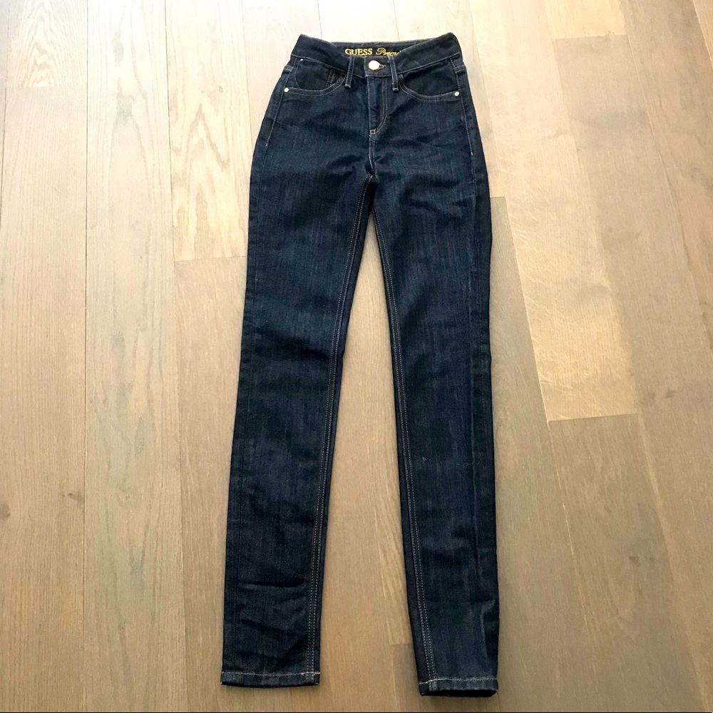 Guess Premium Dark Navy High Waist Gilda Skinny Jeans